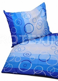 OPTIMUM posteľná súprava modré kruhy